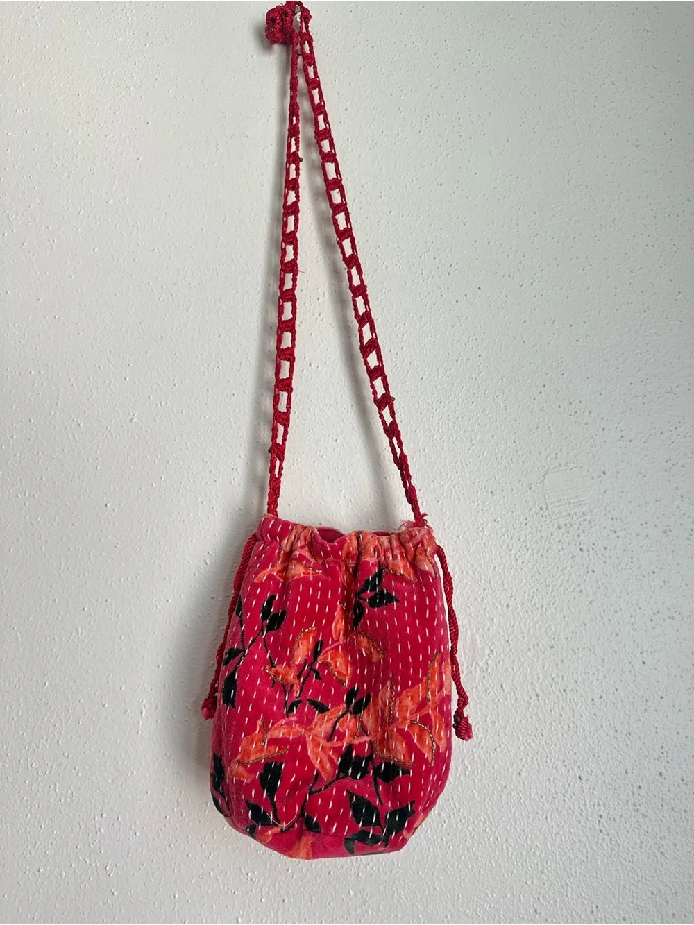 Free People Drawstring Small Bucket Bag